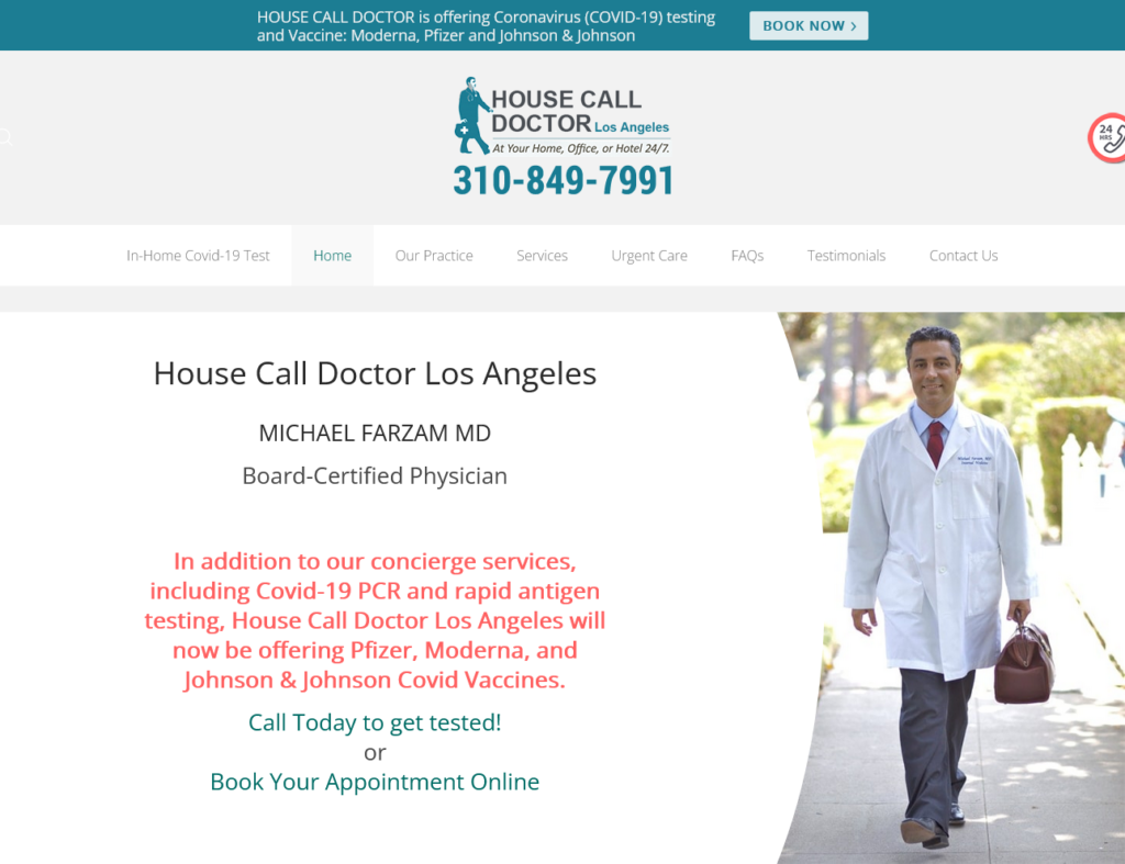 Dr. MICHAEL FARZAM website designed by Cyberset team