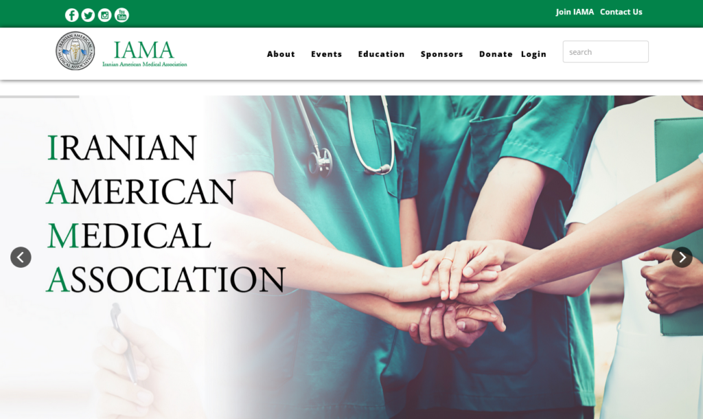 iama website design by Cyberset team